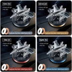 Premium Car Solar Fighter Airplane Showpiece with Air Freshener - Style Meets Freshness