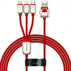 Car Multi Charging Cable Baseus 3 in 1 Data Cable Car Home And Office