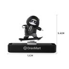 Cute Sliding Bear Car Dashboard Toy with Parking Number – Funny Skateboard