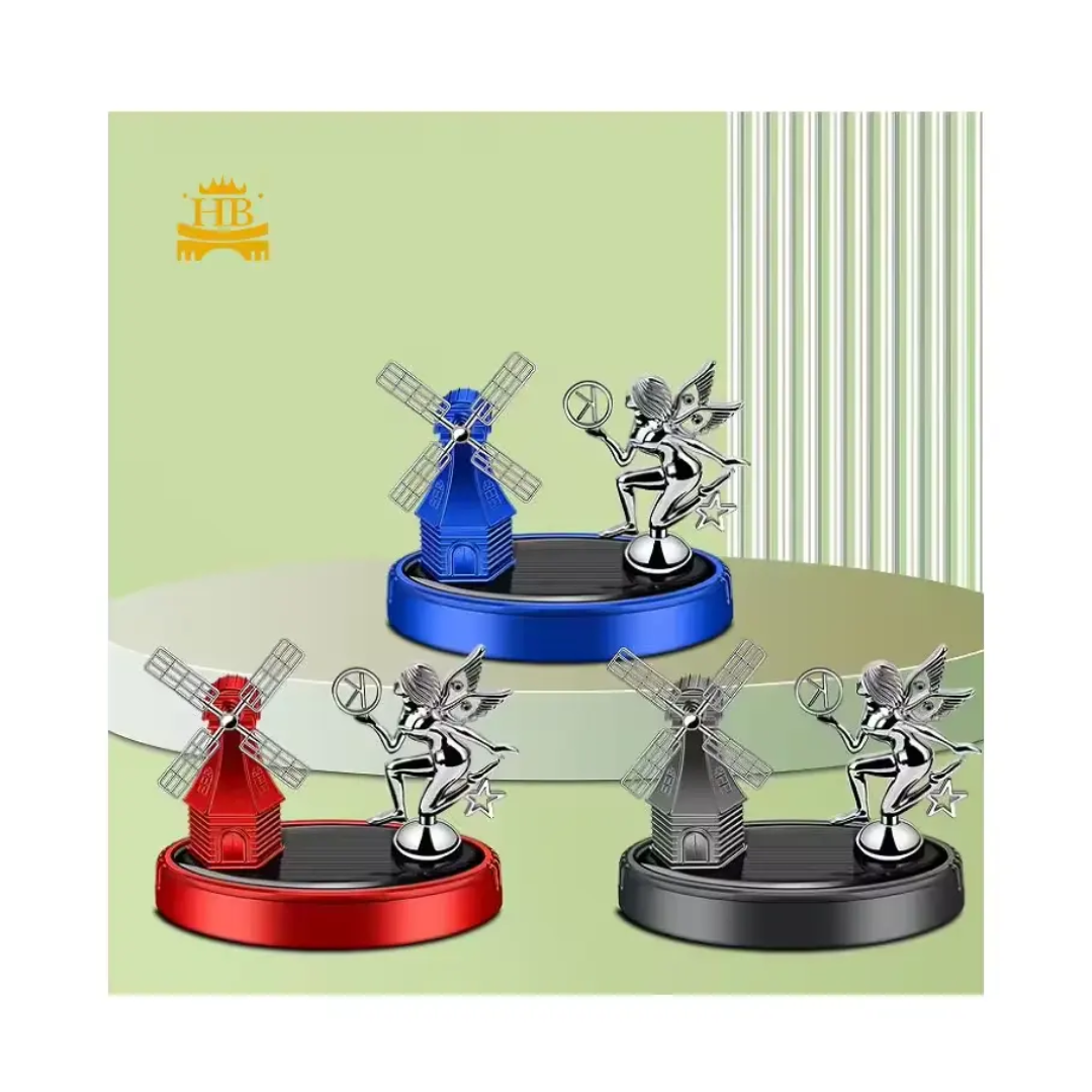 Solar Windmill Angel Car Perfume Diffuser
