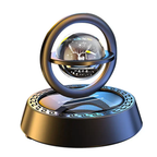 Solar Rotating Double Ring Crystal Ball Car Perfume Diffuser