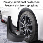 Universal Car Mud Guards – Flexible And Durable Mud Flaps for All Sedan Car 4 pcs Set