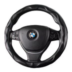 Artificial leather Steering Wheel Cover Color Black and Beige