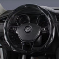 Artificial leather Steering Wheel Cover Color Black and Beige