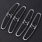Car Door Guard Car brand Logo With Leather 4 pcs