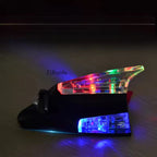 Car Shark Fin Antenna with Wind Power LED Light – Modern Design for Better Signal