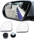 Ajxn Car Blind Spot Mirror 2PCS HD Convex Glass Angle Adjustable for Side Rearview Mirrors