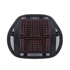 Massage Back Lumbar Support Mesh Cushion for Car Seat, Office Chair, Wood Beads Chair