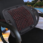 Massage Back Lumbar Support Mesh Cushion for Car Seat, Office Chair, Wood Beads Chair