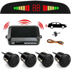 Wireless Car Parking Sensor System with 4 Sensors, LCD Display, and Buzzer Alarm