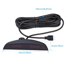 Wireless Car Parking Sensor System with 4 Sensors, LCD Display, and Buzzer Alarm