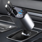 Car Fast Charger 4 In 1 Premium Quality Smart Design Car Mobile Charger