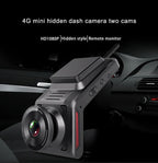 Smart Car 4G Dash Cam | FHD 1080P | Cloud Live Recording | Mobile App Control | 24/7 Remote Monitoring | WiFi Hotspot | GPS Tracker | G-Sensor | Dual Lens Front & Rear Camera