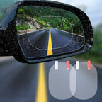 Waterproof Mirror Protector Film Mist 4Pcs | Car Anti Rain Rear View Mirror Clear Film – Crystal Clear Vision at Rainy Weather