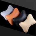 Artificial Leather Neck Pillow- 2 Pieces Set