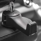 2 in 1 Car Headrest Hook with Phone Holder, Car back Seat Hooks for Purses and Bags, 360° Rotation 1ps