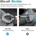 Car Dusting Mop Microfiber Car Wash Brush Duster Home Cleaning Multifunctional Dusting Small Duster Auto Cleaning Beauty Tools