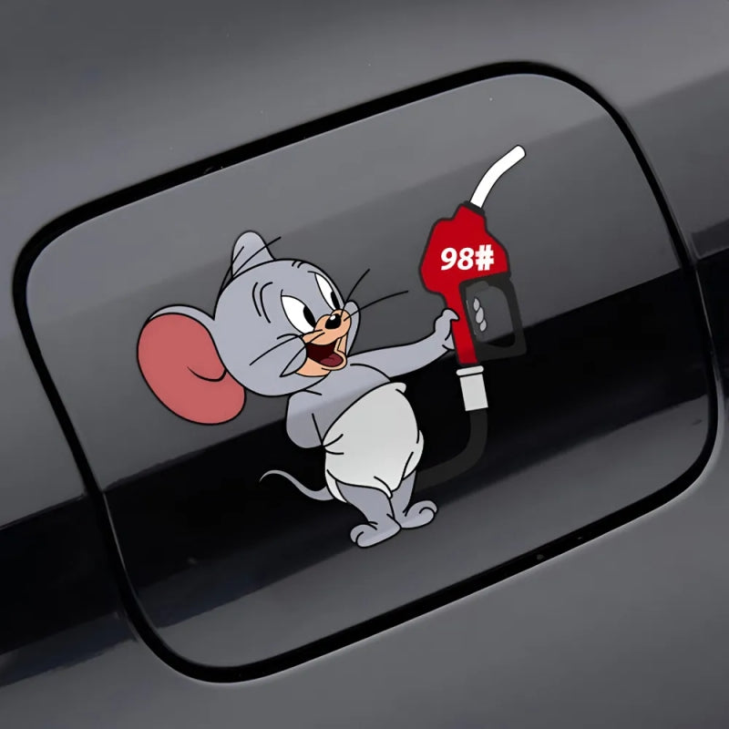 Car Fuel Tank Sticker – Durable Jerry Design for Easy Fuel Identification