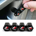Car TRD Wheel Tire Valve Caps and keyring 4ps caps