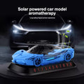 Solar Powered Car Air Freshener car perfume rotating car model perfume Diffusers Parking Number Plate