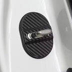 Car Door Lock Cover 4 Pcs Set – Stainless Steel Carbon
