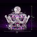 Crystal Crown Car Air Freshener – Crystal Car Fragrance Ornament with Refreshing Smell