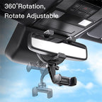 YESIDO Universal Rear View Mirror Phone Holder Mount 360 Degree Rotatable Cell Phone Clip for Car