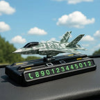 Sliding Aircraft Car Showpiece – Dual Function with Parking Number Plate