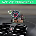 Phonograph Car Aroma Diffuser – Solar-Powered Retro Style Car Perfume