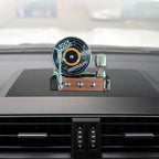 Phonograph Car Aroma Diffuser – Solar-Powered Retro Style Car Perfume