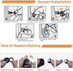TPMS Car Tire Pressure Monitoring System With Clock – Solar-Powered for Real-Time Monitoring