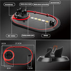 B-82 Multifunctional Car Mobile Phone Mat with 360 Degree Rotation and Number Plate