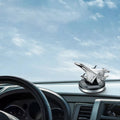 Premium Car Solar Fighter Airplane Showpiece with Air Freshener - Style Meets Freshness