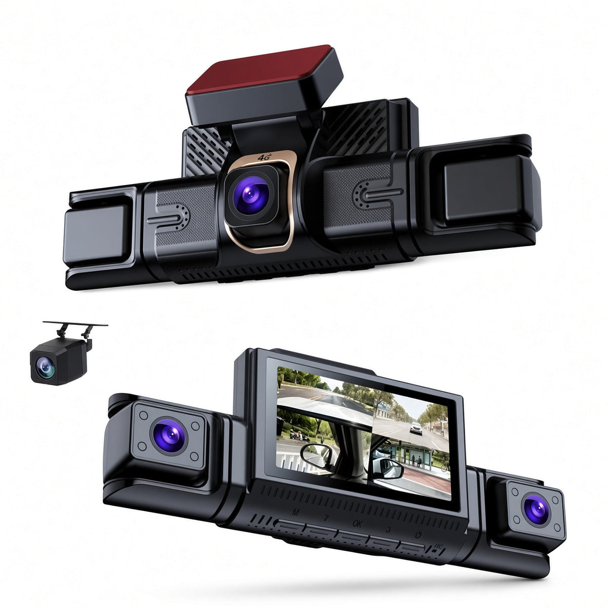4-Channel 4G Smart Dash Cam System)