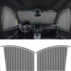 Car Magnetic Window Curtain – Premium Quality Ultimate UV Protection and Adjustable Fit for All Cars 4 Pcs Set