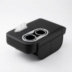Multifunctional Car Center Console Armrest Tissue Box with Cup Holder – Premium Car Organizer