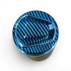 Carbon Car Ashtray Holder with Blue LED Light – Keep Your Car Clean and Odor-Free G-1