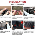 Car Magnetic Window Curtain – Premium Quality Ultimate UV Protection and Adjustable Fit for All Cars 4 Pcs Set