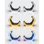 3″ 5D Crystal WRGB LED Angel Eyes For Car Headlight