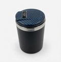 Carbon Car Ashtray Holder with Blue LED Light – Keep Your Car Clean and Odor-Free G-2