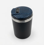 Carbon Car Ashtray Holder with Blue LED Light – Keep Your Car Clean and Odor-Free G-2