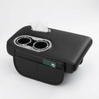 Multifunctional Car Center Console Armrest Tissue Box with Cup Holder – Premium Car Organizer