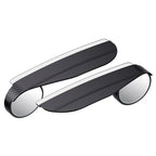 2Pcs Universal Car Rearview Sun Visor Rain Eyebrow Blind Spot Mirror Round Parking Mirror 360 Degree
